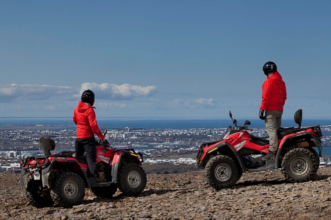 1 Hour ATV Quad Tour : Pick up from Reykjavik (2 persons per ATV) - Riding toward Reykjavik Peak