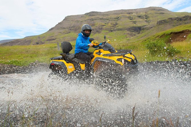 ATV & Helicopter Adventure Tour from Reykjavik - ATV riding through the mountains near Reykjavik
