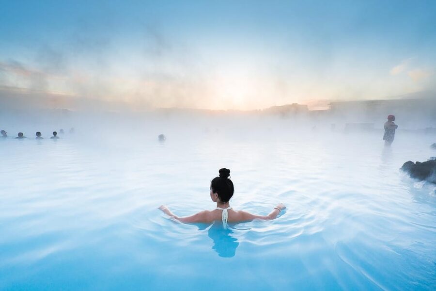 Blue Lagoon: Admission Package with Drink, Towel, and Mask - The lava corridor sets the mood