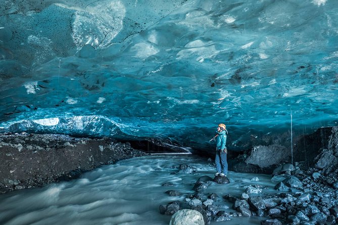 Crystal Ice Cave Adventure - The approach can take five minutes or an hour