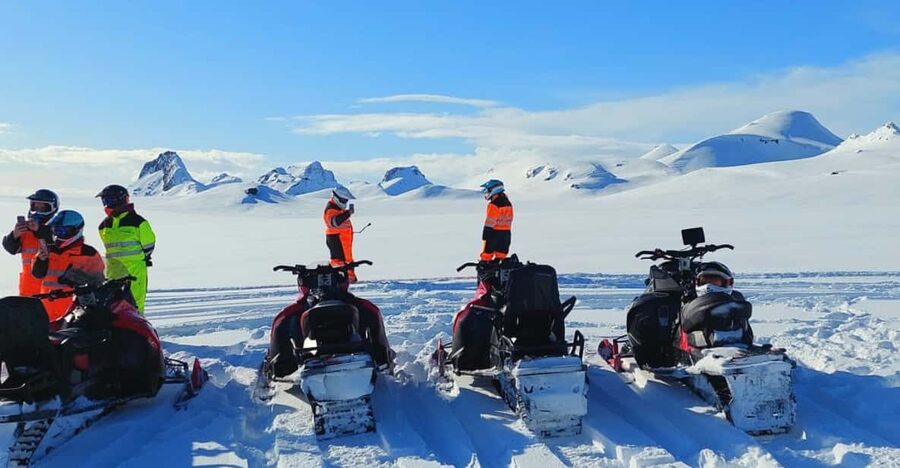 From Geysir: Snowmobile Adventure on Langjökull Glacier - Meeting at Skjól near Geysir