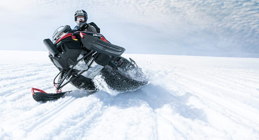 From Geysir: Snowmobiling & Ice Cave on Langjökull Glacier - One hour on the White Glacier