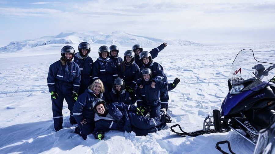 From Gullfoss: Langjökull Glacier Snowmobile Tour - One Hour Across Langjökull Glacier