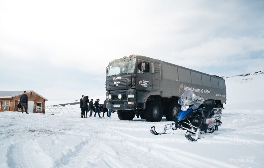 From Gullfoss: Langjökull Glacier Snowmobile Tour - The Views and the Photo Stops