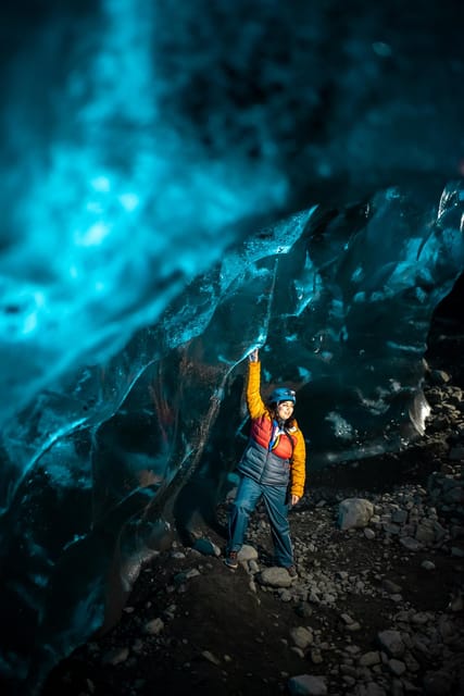 From Jökulsárlón: Vatnajökull Glacier Blue Ice Cave Tour - The walk across cold, uneven ground