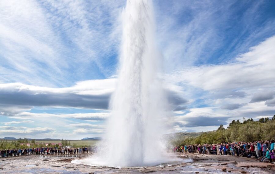 From Reykjavik: Golden Circle and Glacier Ice Cave Tour - Gullfoss, the waterfall with real force