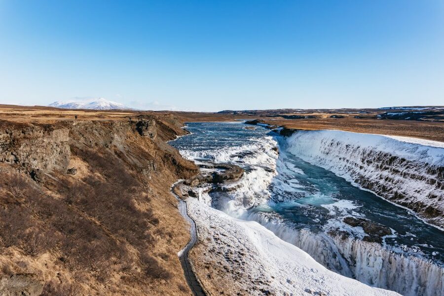 From Reykjavik: Golden Circle and Glacier Snowmobiling - Geysir and Strokkur: wait for the next burst