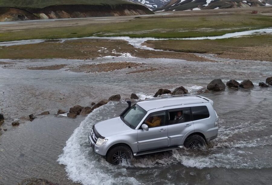 From Reykjavik: Highlands Jeep Tour & Landmannalaugar Hike - Hjálparfoss and the first volcanic lesson