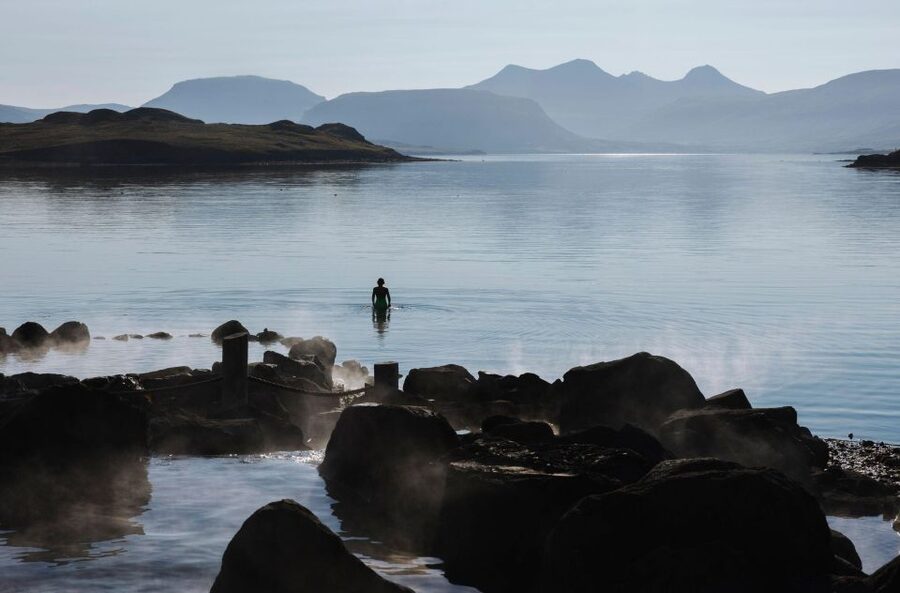 From Reykjavik: Hvammsvík Hot Spring with Transportation - Food, drinks, and the steam room