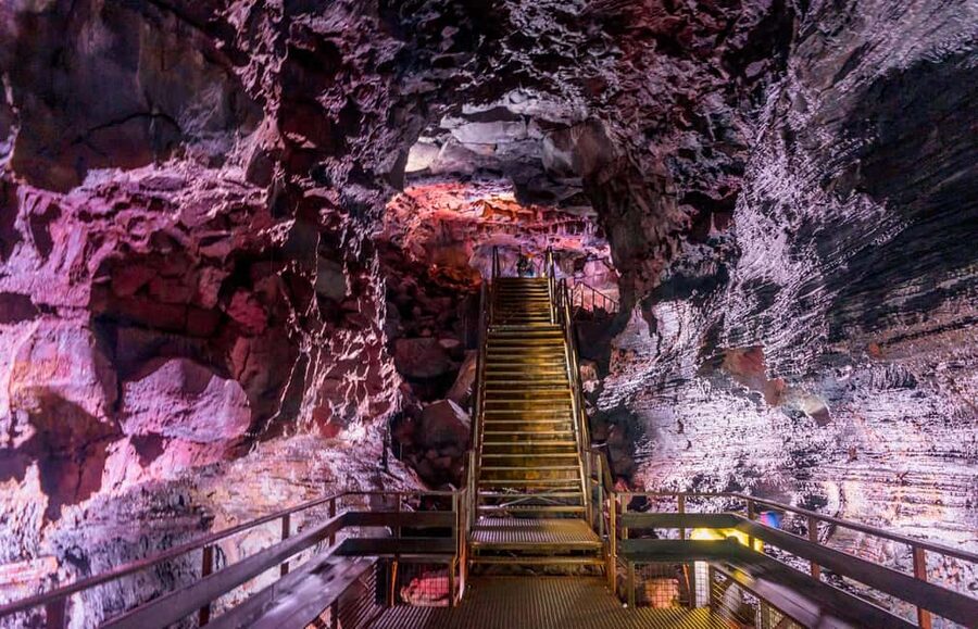 From Reykjavik: Lava Caving Tour - Walking Into Raufarhólshellir