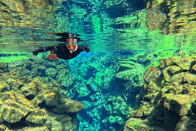 From Reykjavik- Silfra Snorkeling transfer included - GoPro photographs and the warm finish
