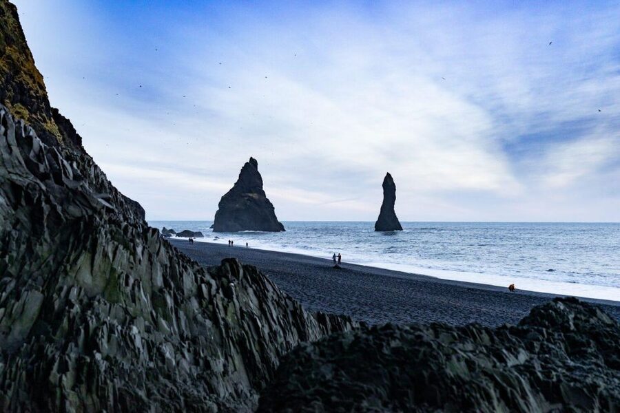 From Reykjavik: South Coast Tour & DC-3 Plane Wreck - Dyrhólaey cliffs and the wide black coast