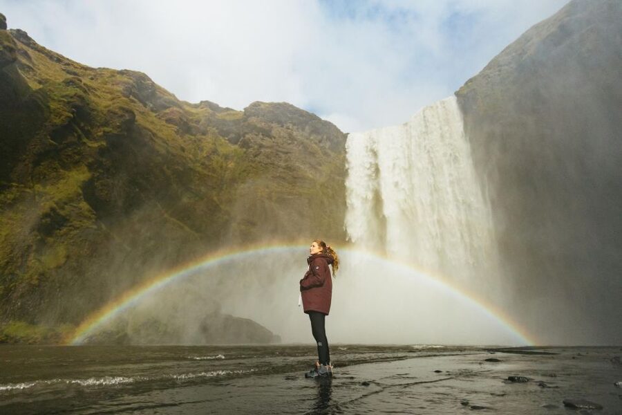 From Reykjavík: Waterfalls, Black Beach & Glacier Day Trip - Seljalandsfoss: the famous curtain of water