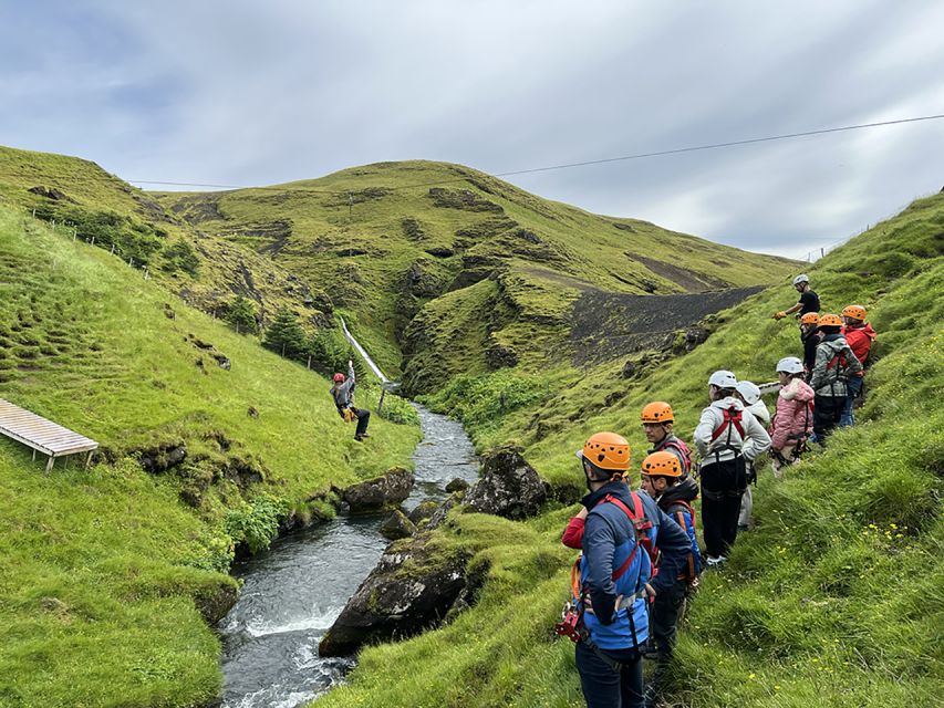 From Vík: Zipline and Hiking Adventure Tour - Little Rush and the final return