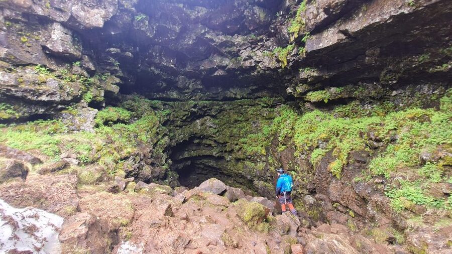 Geological Lava Tunnel Adventure - Arnarker Cave - The longer 400-meter section