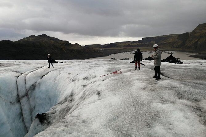 Glacier Exploration Hike and Climb - Getting fitted with glacier equipment
