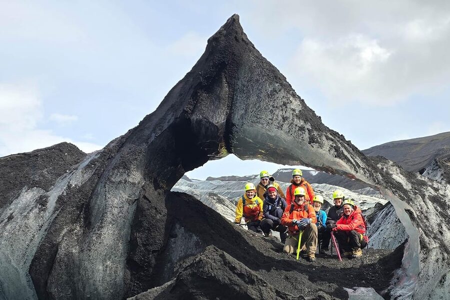 Glacier Hike, South Coast Iceland, Black Beach & Sky Lagoon - Reaching Sólheimajökull and getting ready for the ice