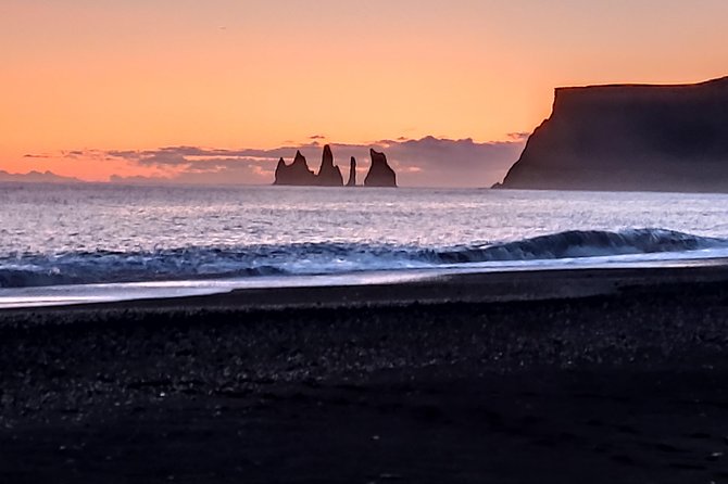 Glacier Lagoon, Diamond Beach, Black Sand Beaches and Waterfalls - Dyrhólaey and the view above Vík
