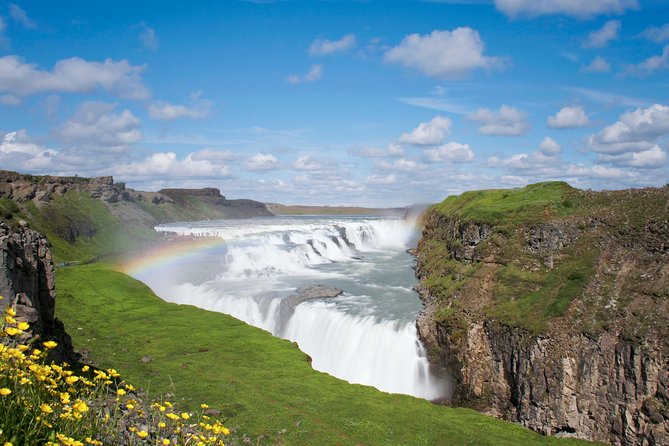 Golden Circle and Fontana Geothermal Spa Day Trip from Reykjavik - Gullfoss, the waterfall that earns its fame