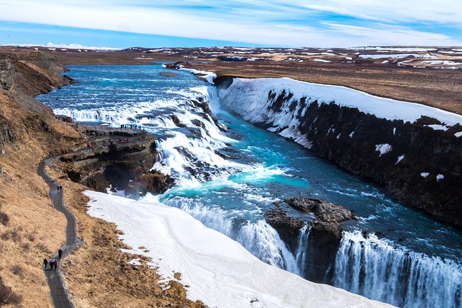 Golden Circle and Glacier Snowmobile Experience from Reykjavik - Strokkur erupts every few minutes