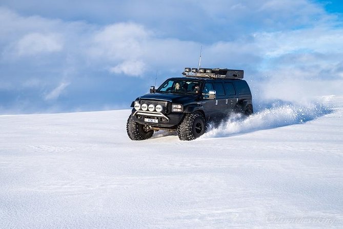 Golden Circle and Glacier Super Jeep Adventure - Leaving the highway for Langjökull Glacier