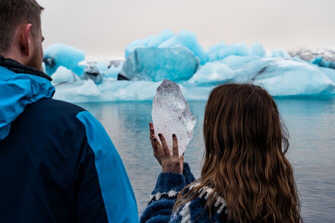 Guided Glacier Lagoon and Diamond Beach Day Trip from Reykjavik - The south coast waterfalls before and after the ice