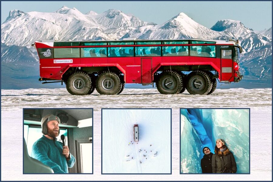 Gullfoss: Ice Cave and Glacier Tour in Glacier Monster Truck - From Gullfoss parking lot to the glacier truck