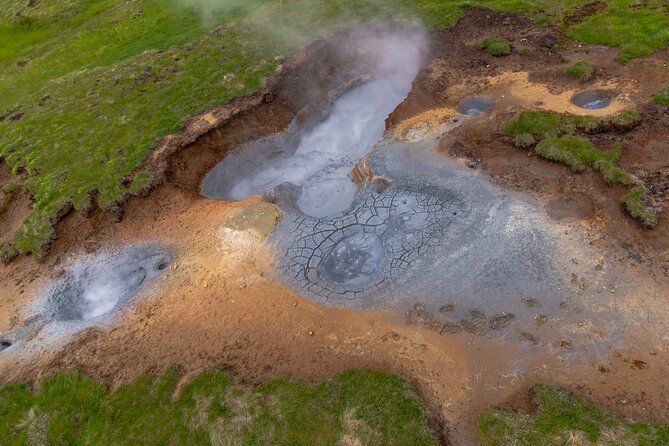 Helicopter Flight Over Geothermal Landscapes from Reykjavik - Why the aerial view is different