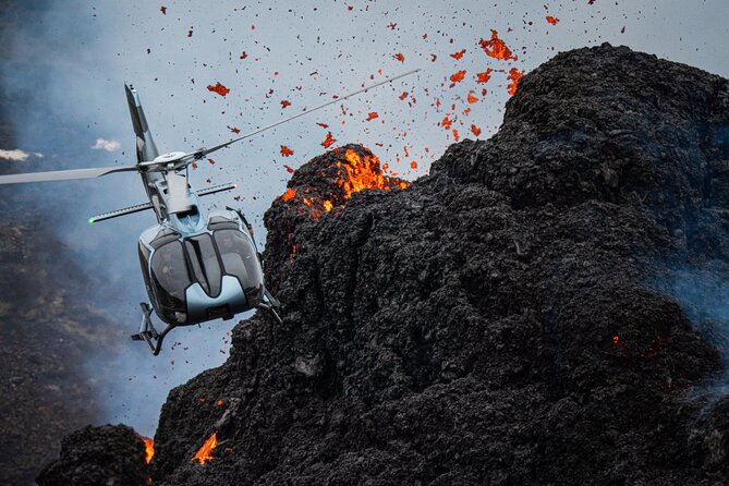 Helicopter Tour Over Iceland’s Reykjanes Volcano Eruption Site - The possible landing on newly formed ground