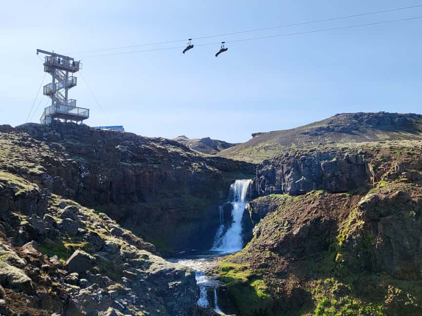 Hveragerdi: Mega Zipline Experience - The 500-meter walk to the viewpoint