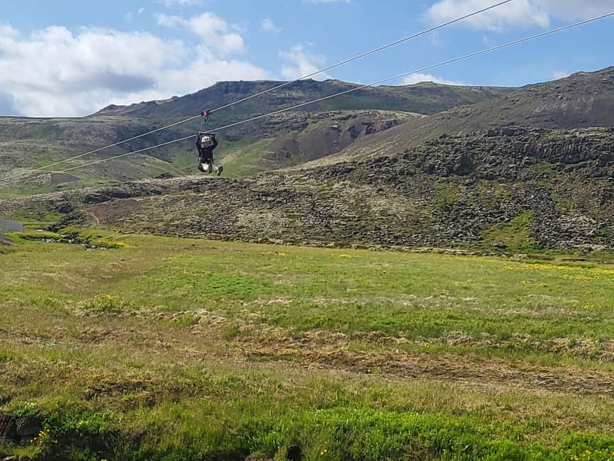 Hveragerdi: Mega Zipline Experience - Flying over Svartagljúfur gorge