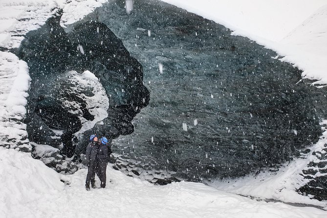 Ice Cave and Glacier Walk into Blue Glacier Canyon - Entering the blue ice cave and canyon