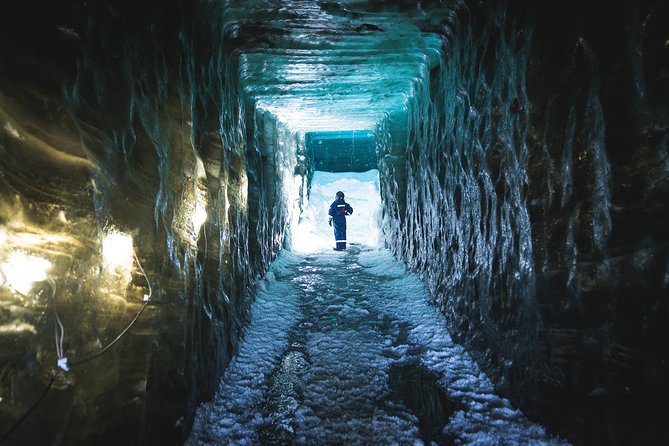 Ice Cave and Snowmobile Tour from Gullfoss - Entering the ice cave when conditions allow
