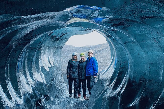 Ice Cave by Katla Volcano Super Jeep Tour from Vik - Entering the natural ice cave