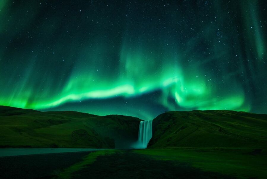 Iceland: South Coast and Northern Lights Tour - Skógafoss and the climb above the falls