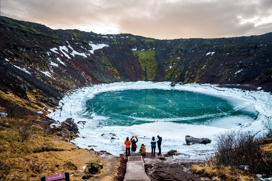 Kerið Volcanic Crater Admission Ticket - Kerið’s Red Bowl and Blue-Green Lake