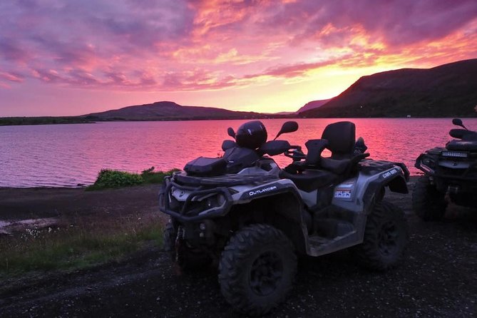 Midnight Sun ATV Adventure from Reykjavik - Asphalt, gravel, lava, and water on the two-hour ride