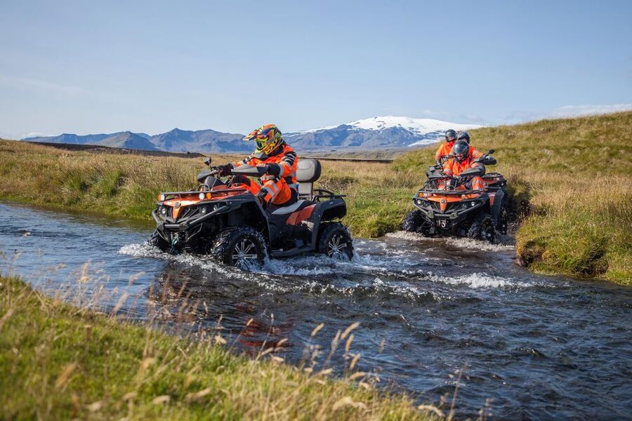 Mýrdalsjökull: South Coast ATV Quad Bike Safari - Crossing Sólheimasandur to the DC3 wreck