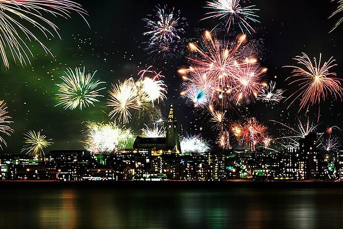 New Years Fireworks by Boat from Reykjavik - Arriving at Old Harbour House at 10:30 pm