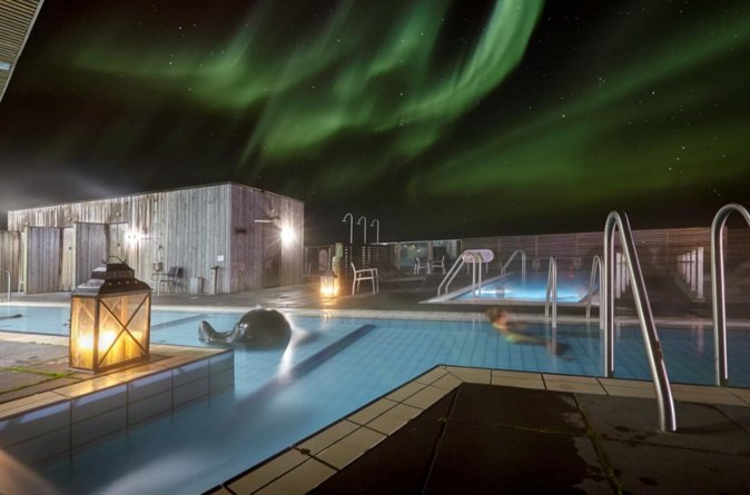 Northern Lights & Geothermal Baths Adventure - Three pools beside Lake Laugarvatn