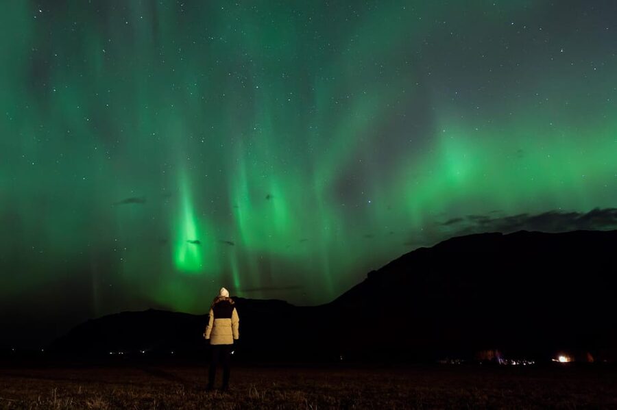 Northern Lights in Mini Bus, Photos, Hot Cocoa and Pastries - Waiting in the cold with cocoa and pastries