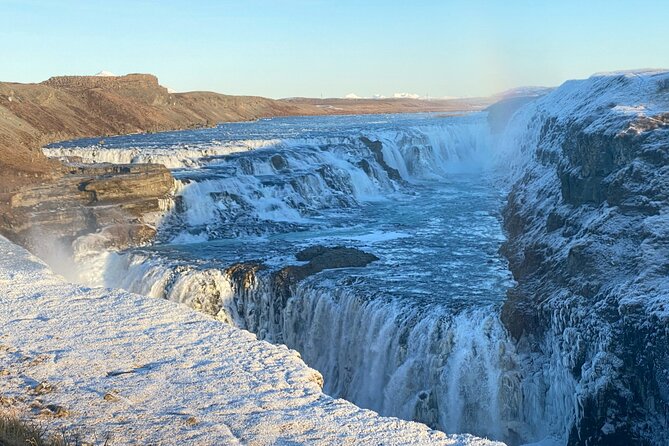 Private Golden circle and glacier super jeep tour from Reykjavik - Gullfoss, a waterfall with real scale