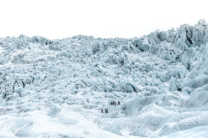 Private Jökulsárlón Glacier Lagoon 2 Day Tour & Glacier Hike - Fellsfjara brings ice to the black sand