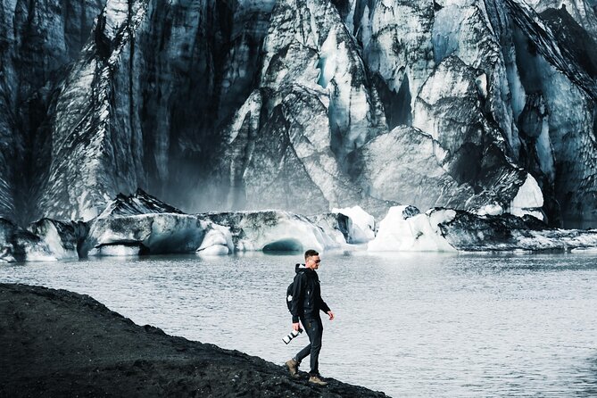 Private South Coast Fire and Ice: Glacier viewpoint & Lava Show - Solheimajokull offers ice without a glacier hike