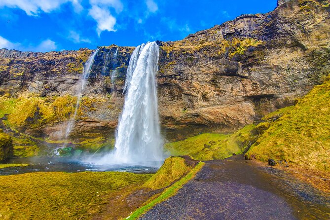 Private South Coast Tour with Katla Ice Cave - Skogafoss rewards effort with scale