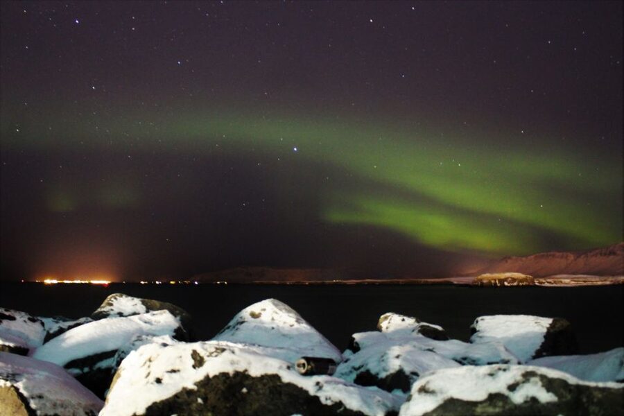 Reykjavik: 2-Hour Imagine Peace Tower Tour - Walking across Viðey after dark