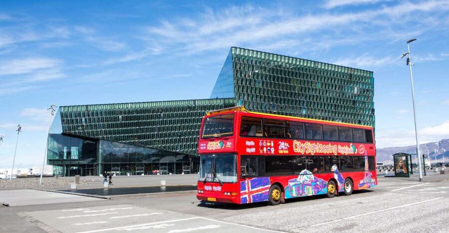 Reykjavik: City Sightseeing Hop-On Hop-Off Bus Tour - Starting at Harpa and getting oriented