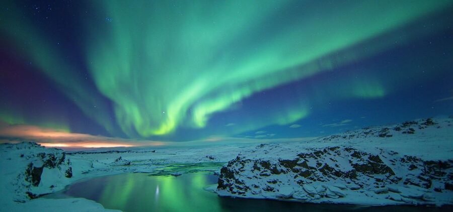 Reykjavík: Golden Circle, Blue Lagoon, and Aurora Tour - Gullfoss: Iceland’s powerful two-level waterfall