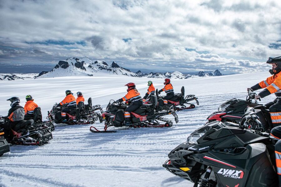 Reykjavik: Golden Circle Super Jeep and Snowmobile Tour - Getting ready for one hour on Langjökull