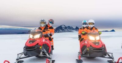 Langjökull Glacier Snowmobile Tour with Ice Cave